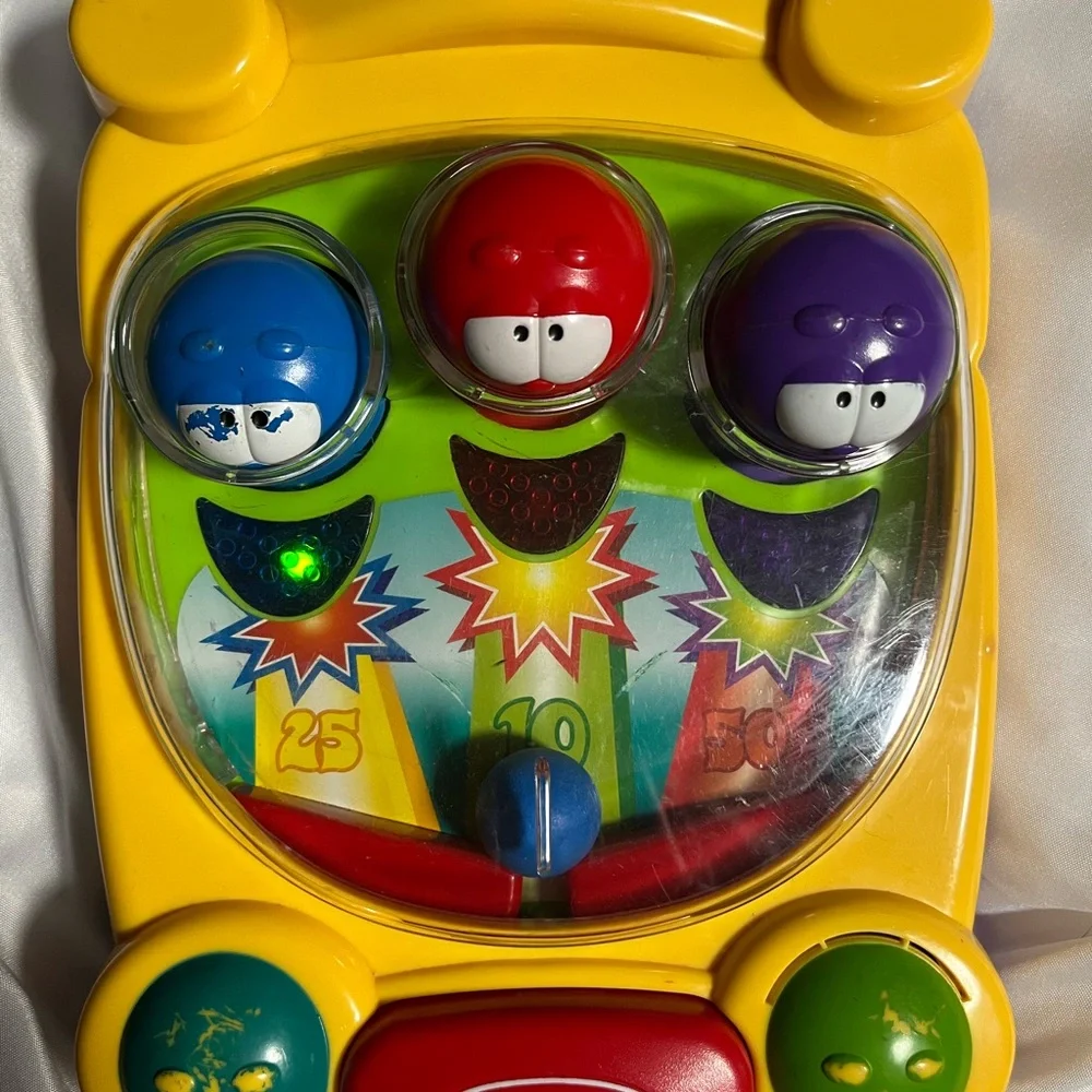 Vintage 2002‎ Playskool Poppin Bedbugs Pinball Toy Lights Sound Works Tested