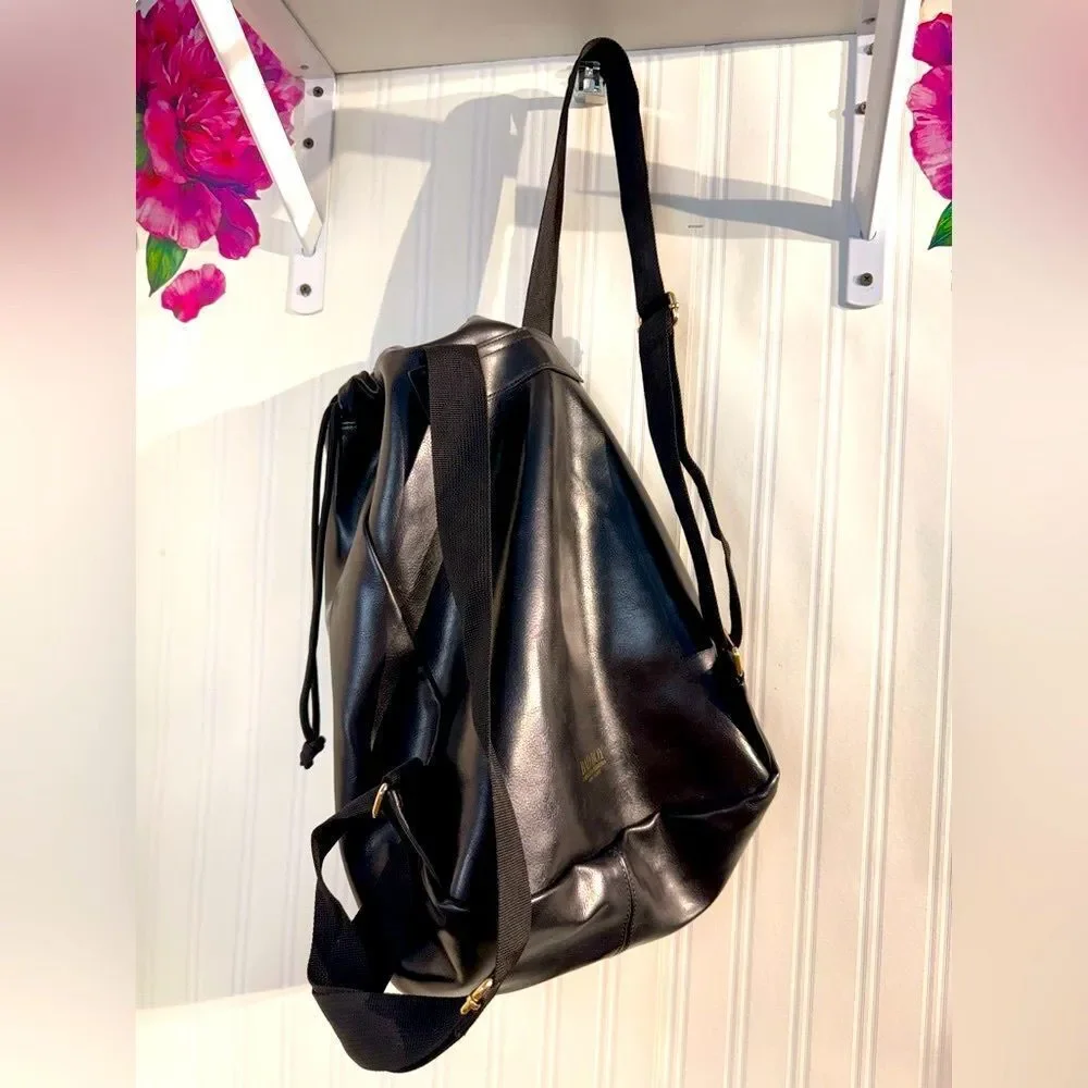 Carolina Herrera bad boy black backpack‎ rucksack Weekender gym bag black