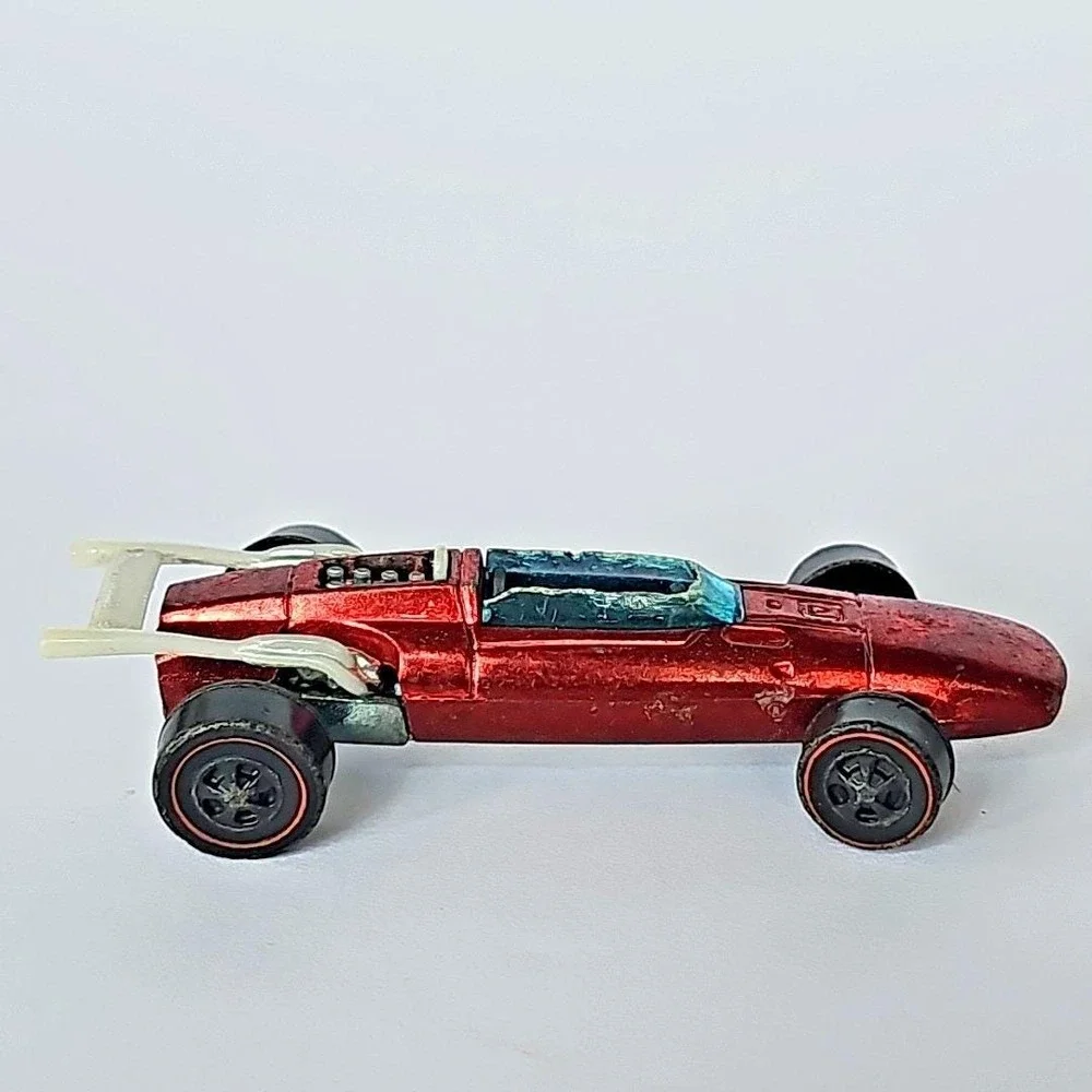Vintage Hot Wheels Redline 1969 Indy Eagle Red Black‎ Interior Die Cast 1785