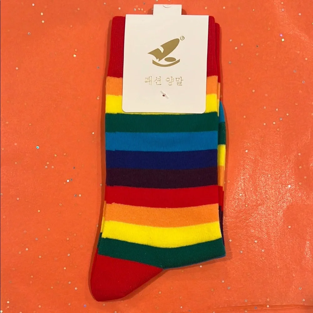 Colorful Striped‎ Rainbow Socks