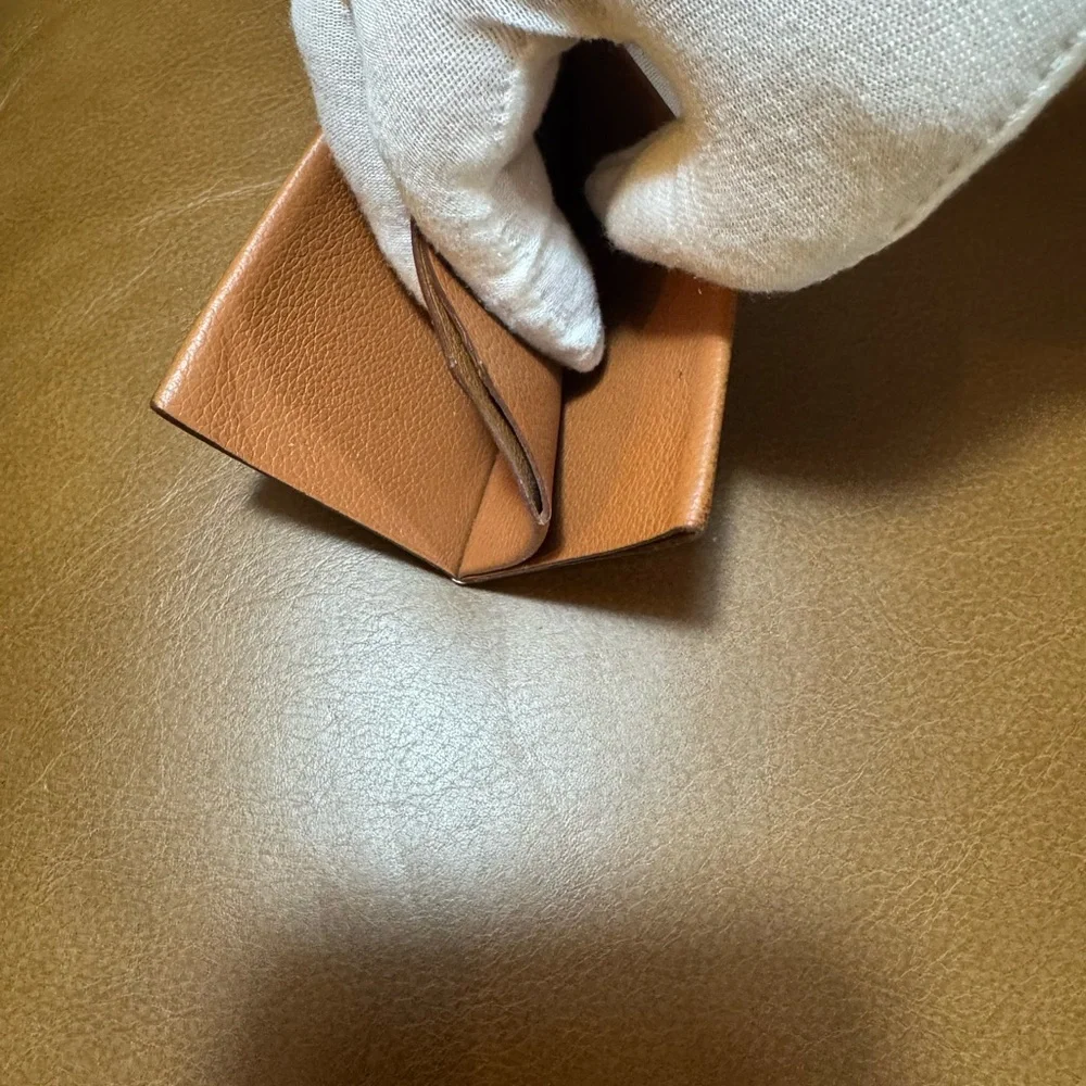 Hermes H Sellier Card Holder Gold Evercolor Calfskin 2024 W Stamp Unisex $700
