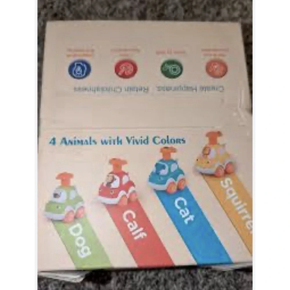 🆕 Push & Go‎ Animal Cars – Set of 4 (Toddlers)