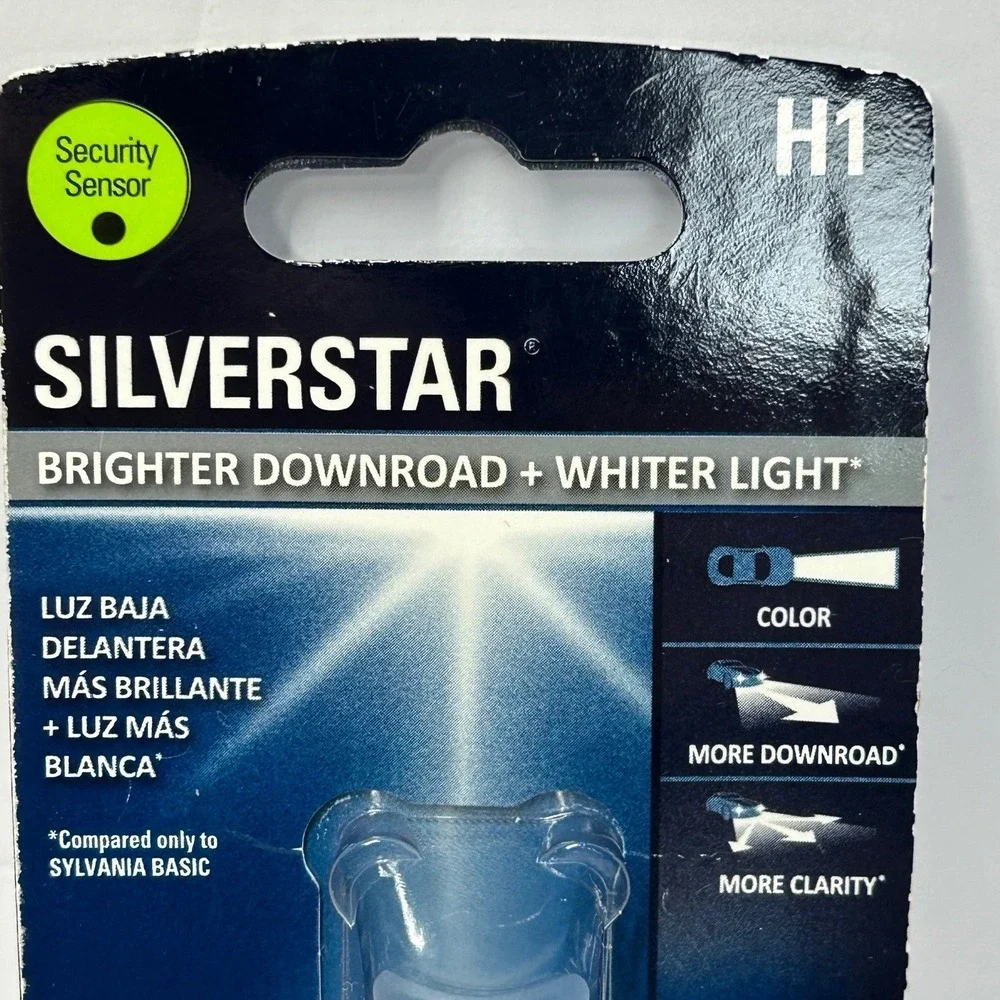Sylvania SilverStar H1 Headlight Bulb Brighter Down-road Whiter‎ Light