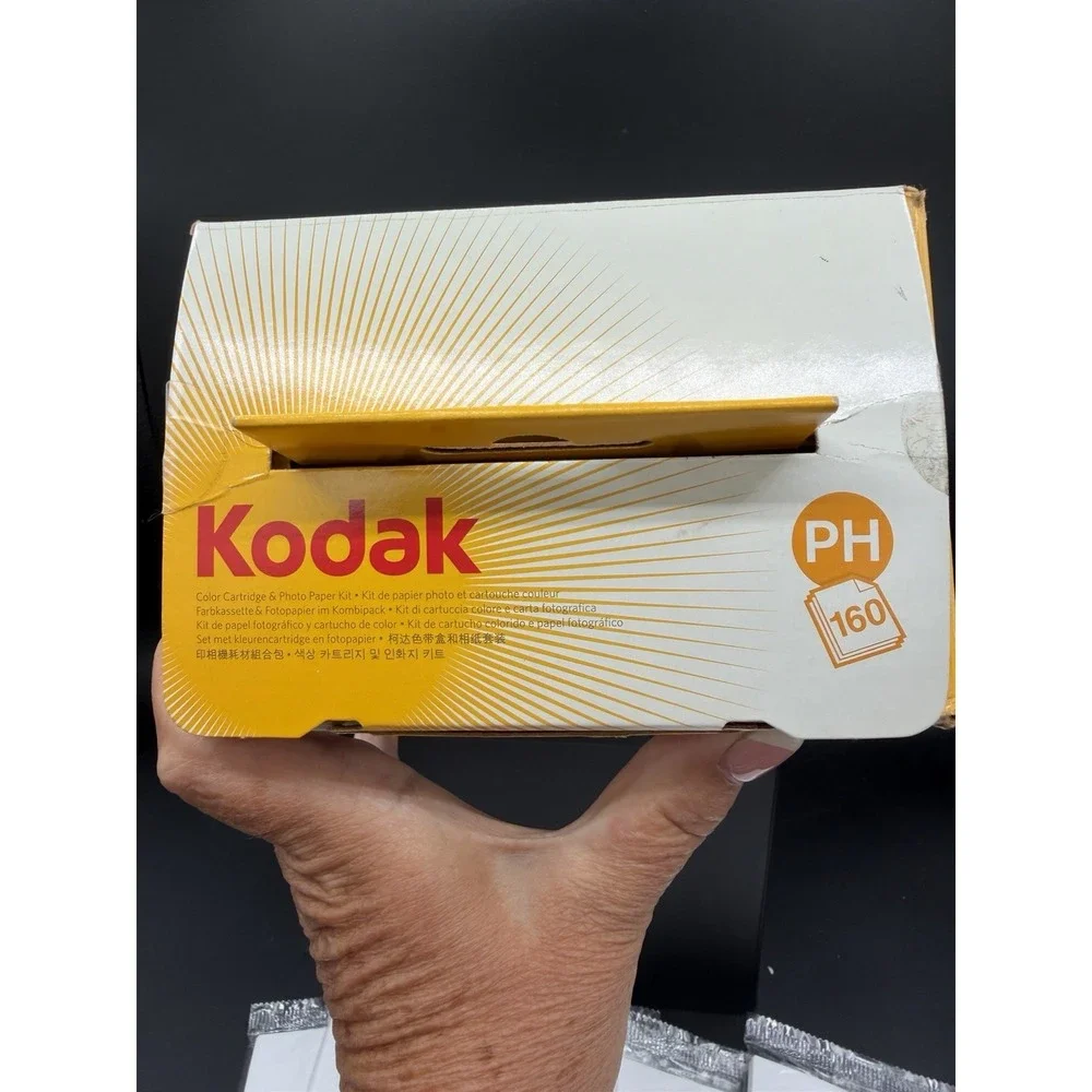 📸✨ Kodak PH160 Color Cartridge & Paper Kit + Extra Paper Included! ✨📸-NOS