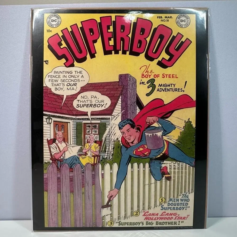 Poster: DC Comics - #18 Superboy, February 1952