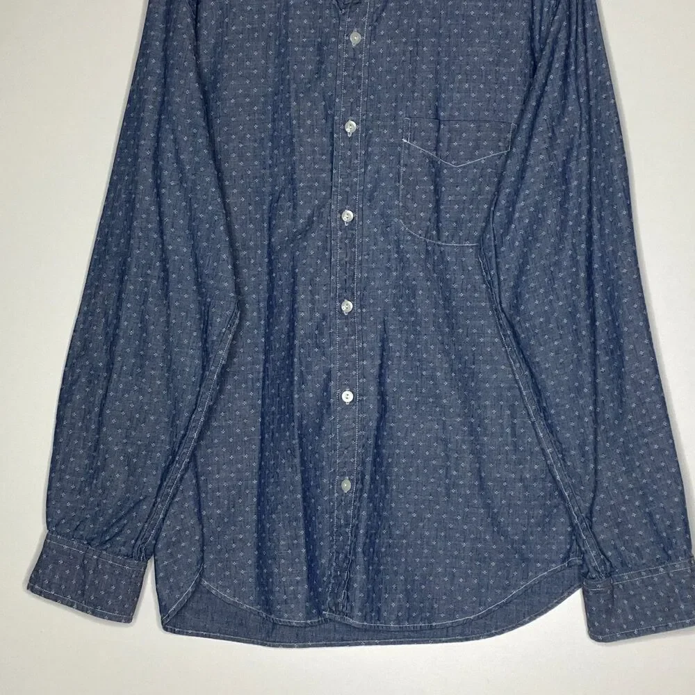J. Crew Slim Fit Floral Button-Up Long Sleeve Shirt Men’s Size Medium
