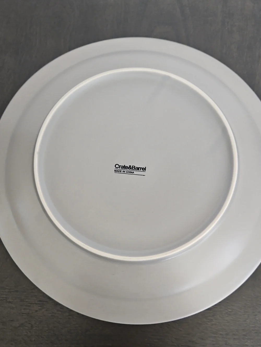 Crate&Barrel dinner fits plate
