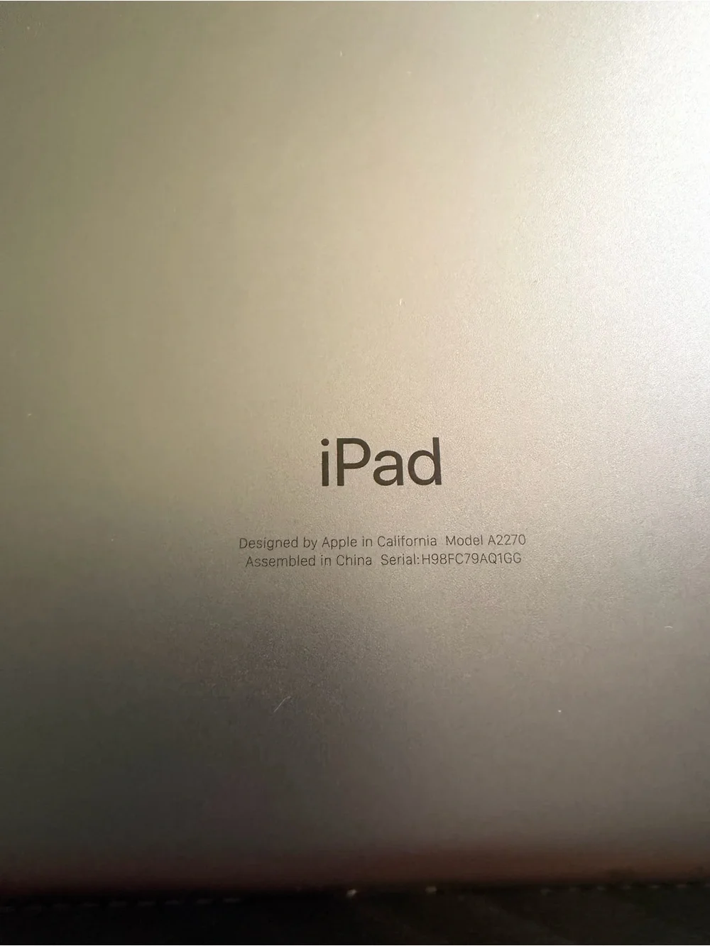 Apple grey ipad