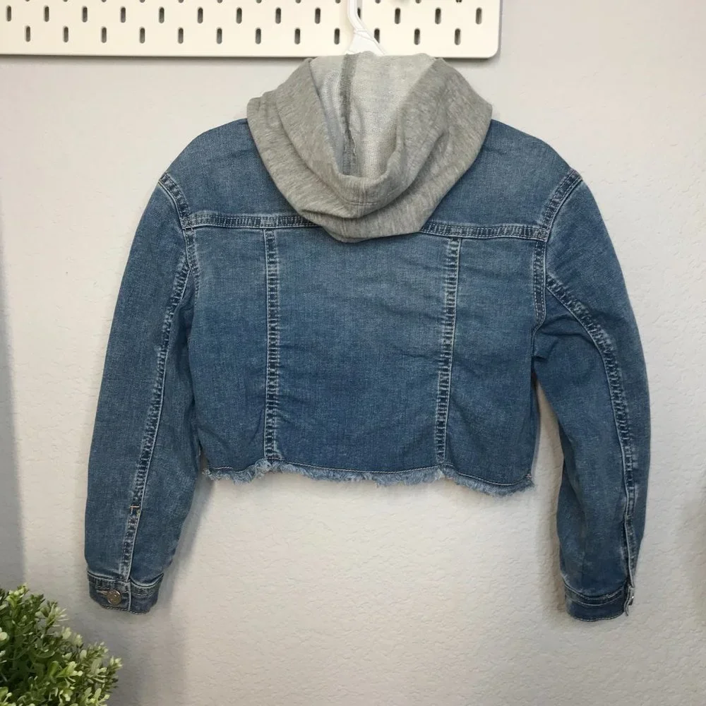 Justice denim crop
