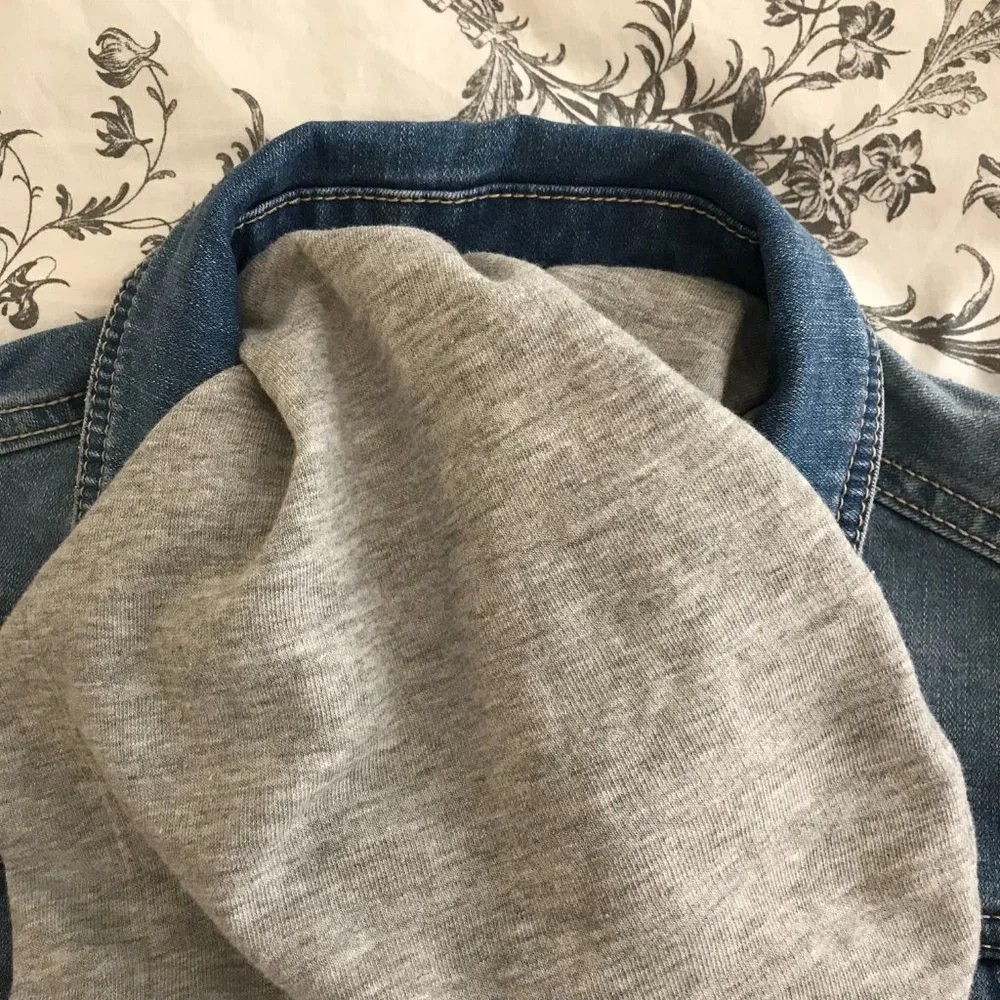Justice denim crop