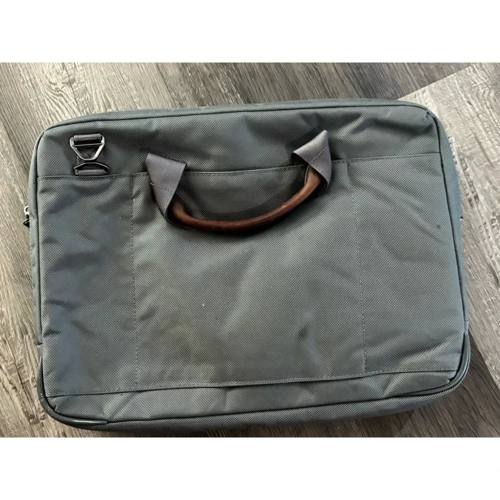 briggs and riley Travelwear  Business Case Gray STAINED NO SHOULDER STRAP