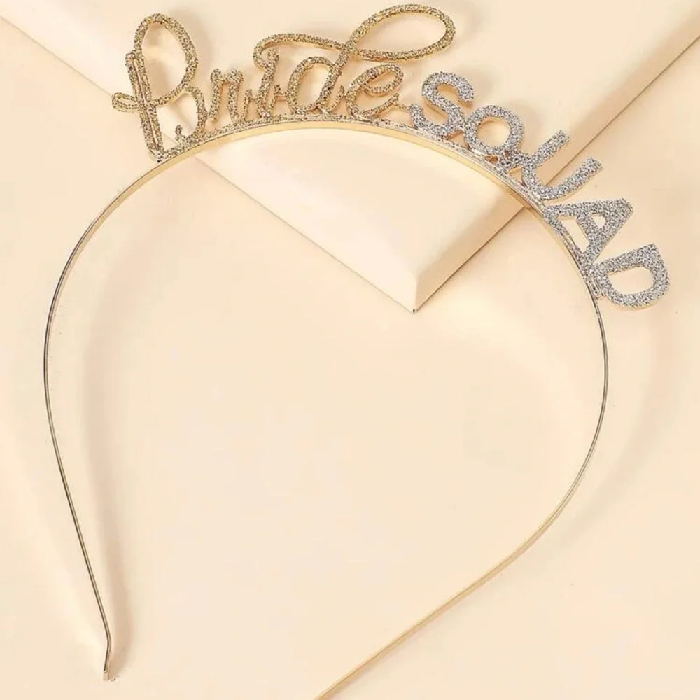 Bride Squad Headband, Bachelorette Party, Bridal Party, Bridesmaid, Engagement