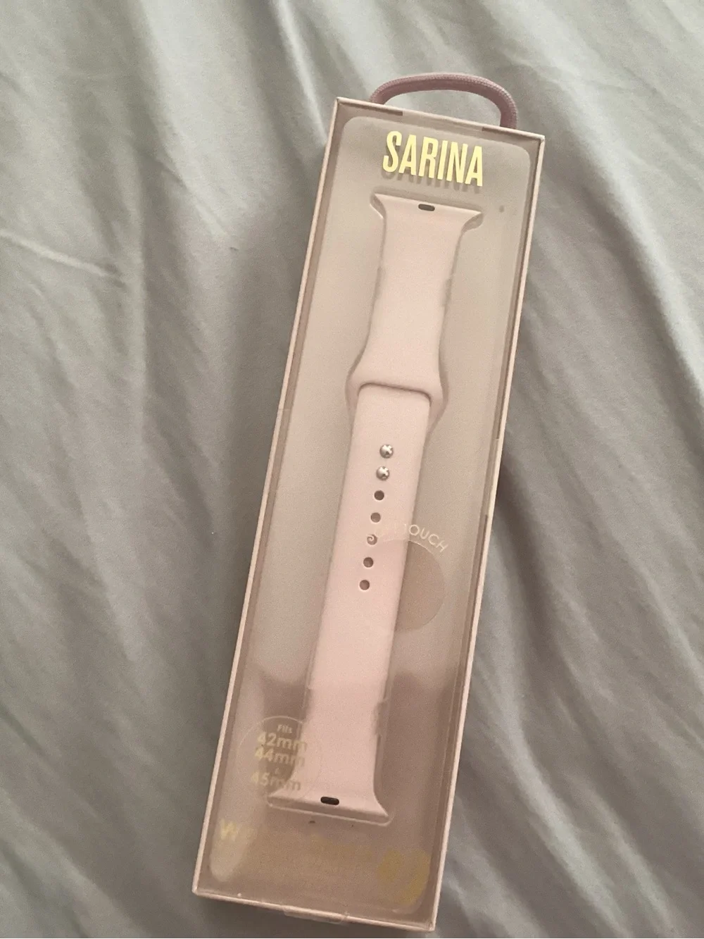 Sarina Soft Touch Silicone Watch Band for Apple Watch – Light Pink