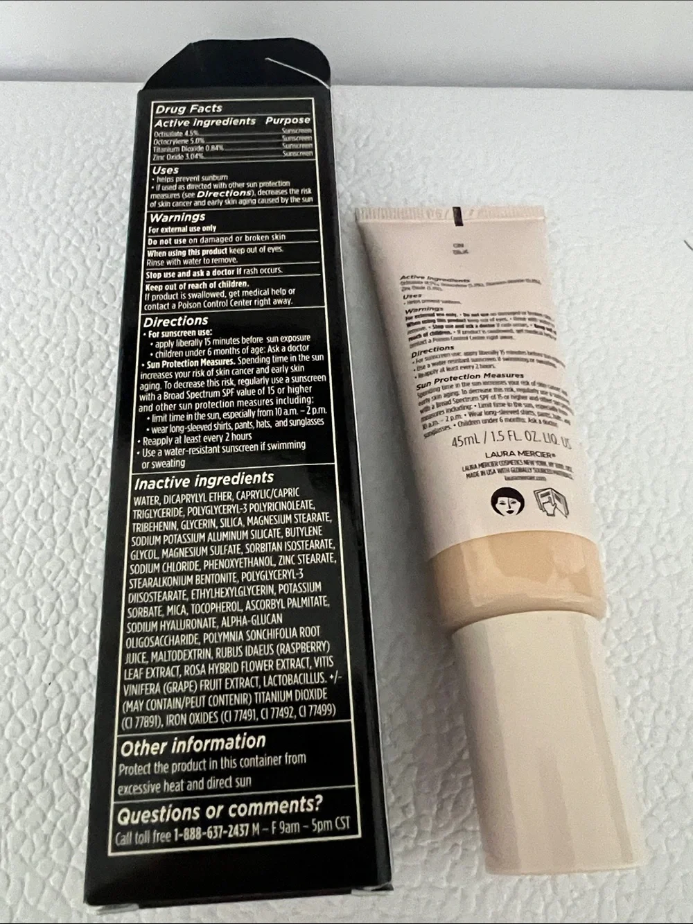 laura mercier provides finish