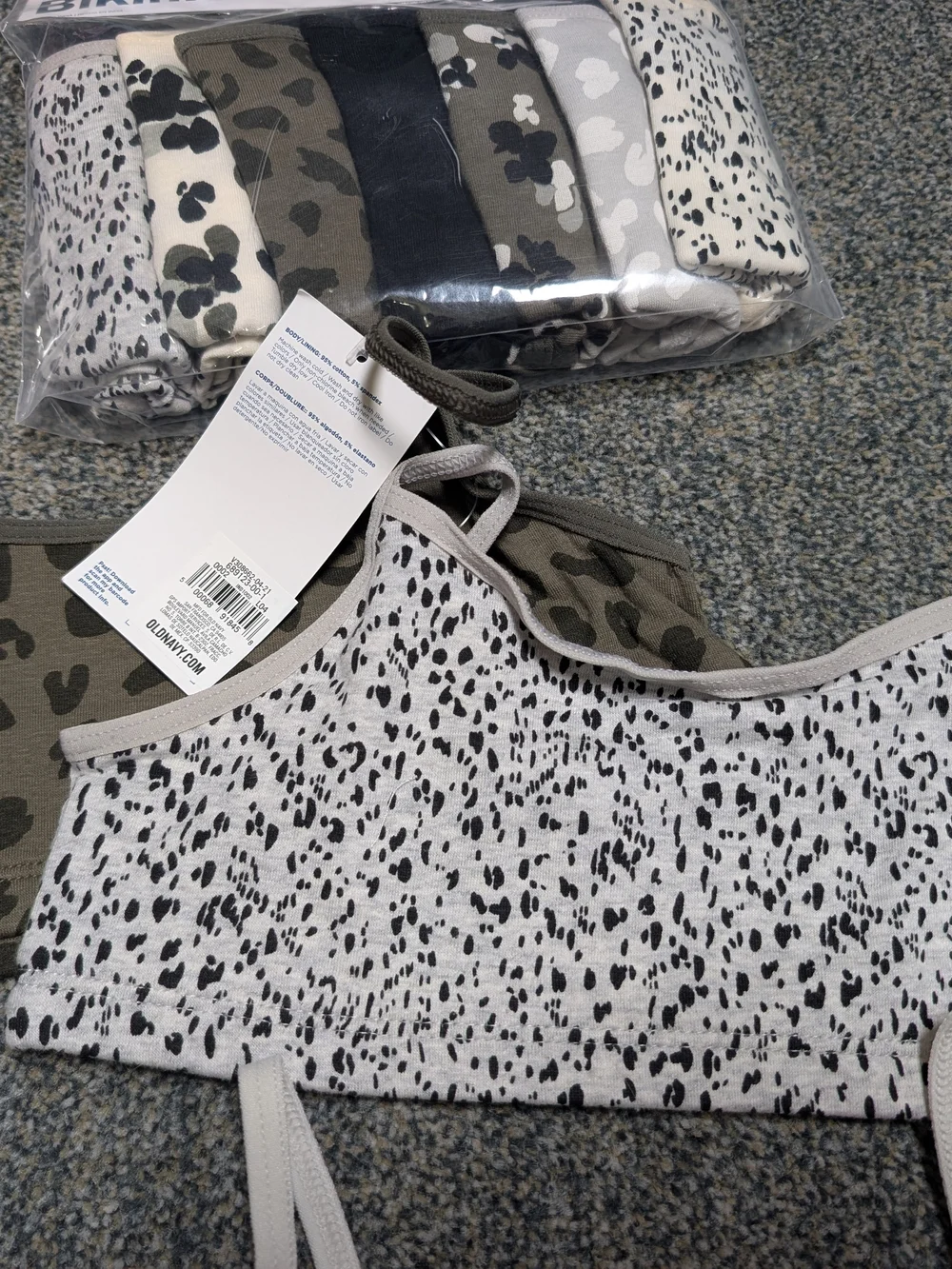 NWT Old Navy Girls' Bikini Underwear Bralette Set LOT Sz Medium