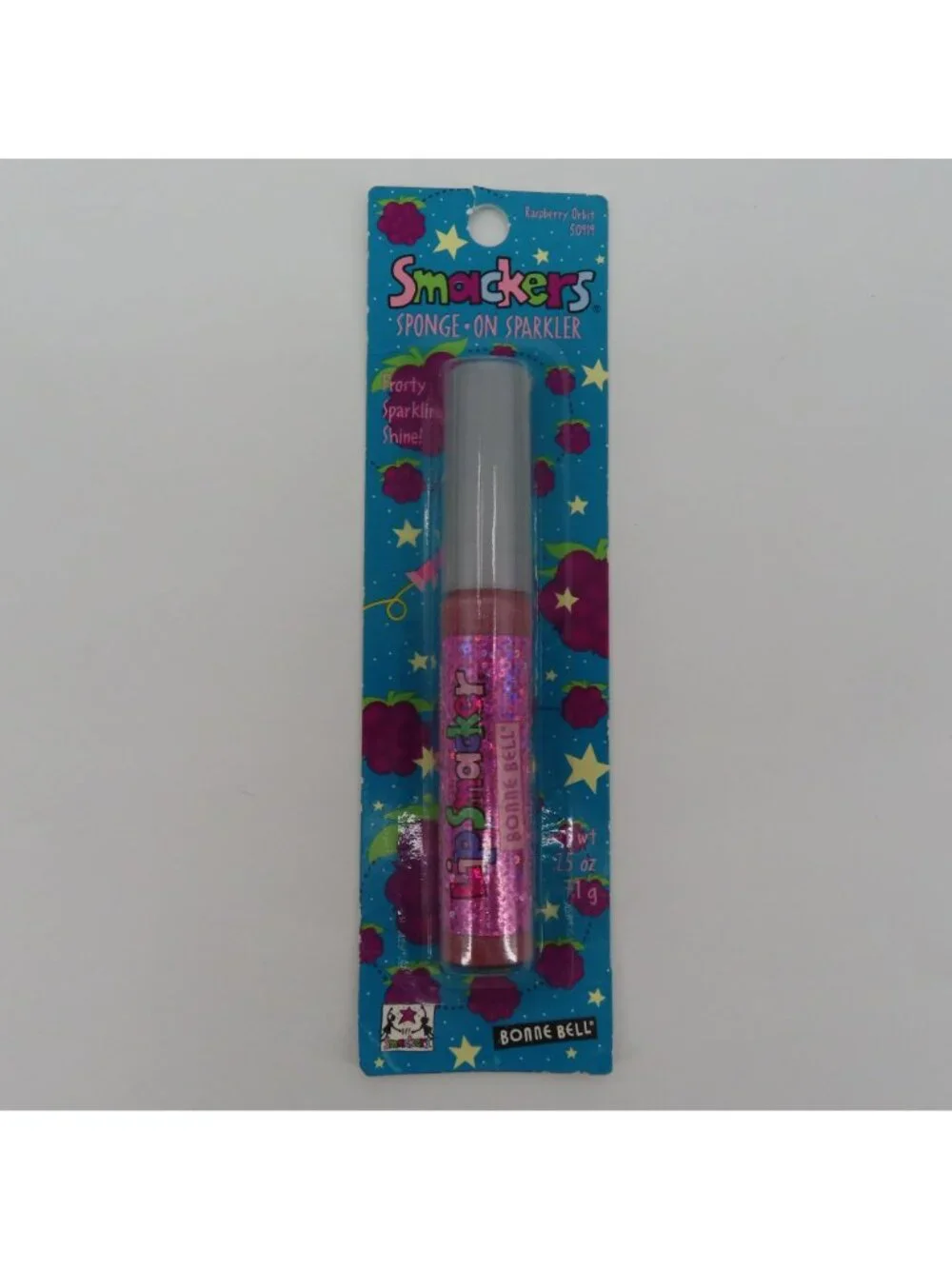VTG Smackers Sponge On Sparkler 50919 Raspberry Orbit NEW Sealed Bonne Bell USA