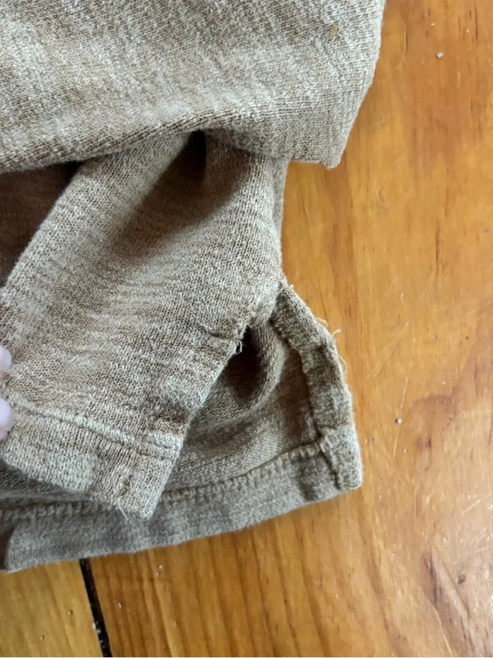 Old Navy Cropped Hoodie Tan Lightweight Size M 8