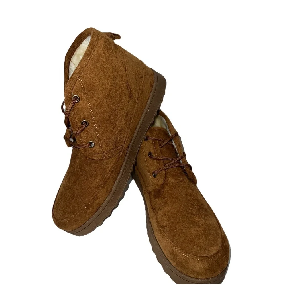 (b28/15))White Mountain Men's Brown Suede Boots Size 13