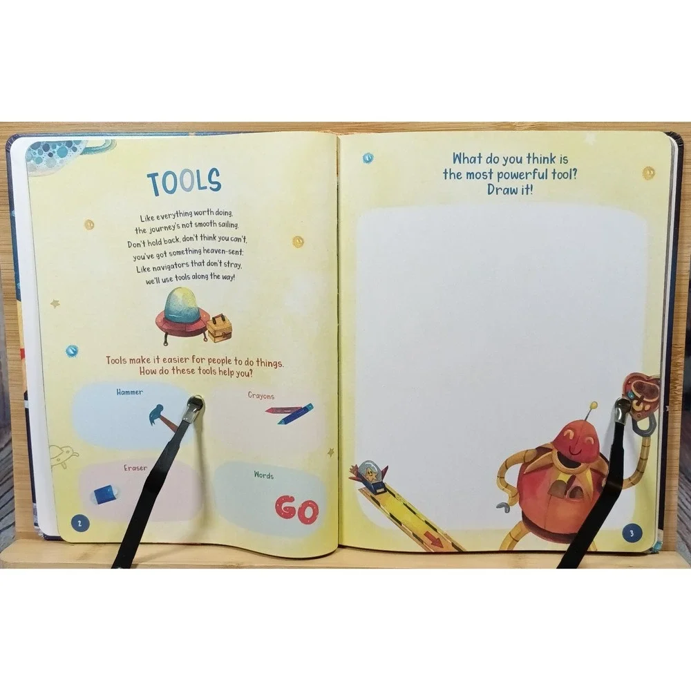 Happy, Healthy Wealthy & Wise A Values Journal for Kids by Likha Creations