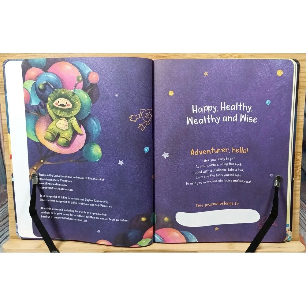 Happy, Healthy Wealthy & Wise A Values Journal for Kids by Likha Creations