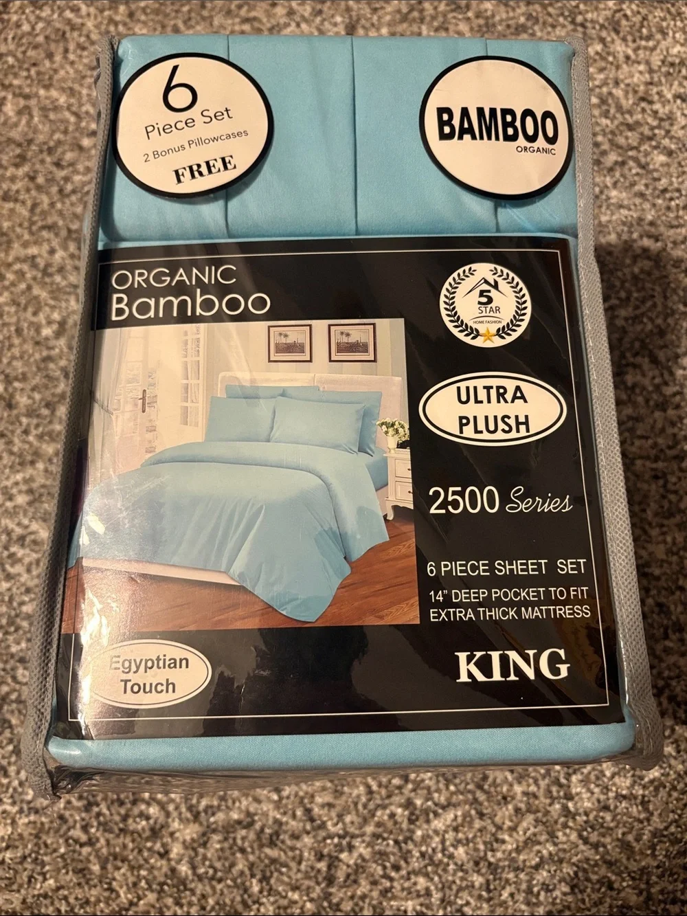 Ultra Plush Red King 6-Piece Sheet Set
