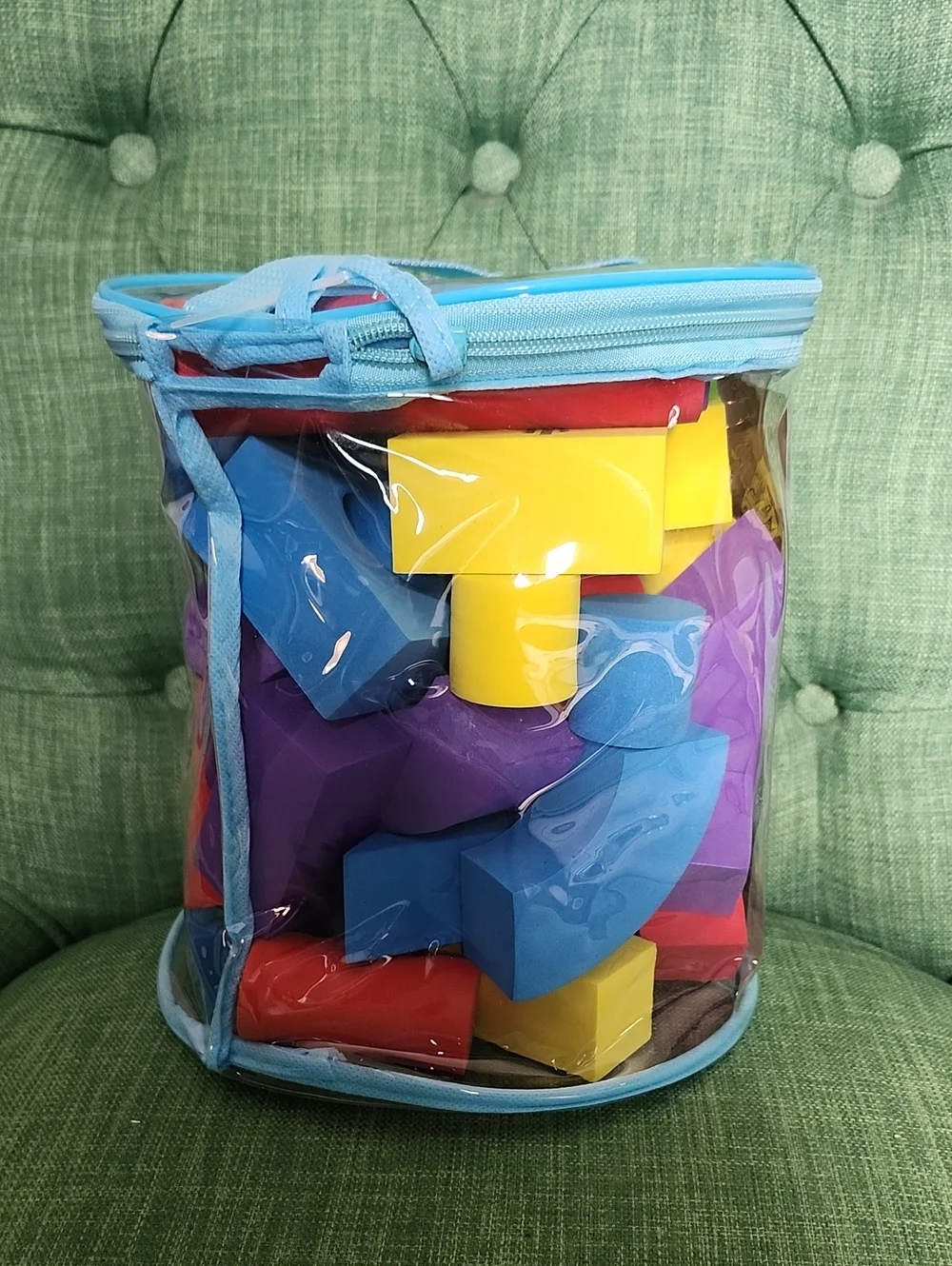 Foam Blocks 50-Piece Building Set - Blue