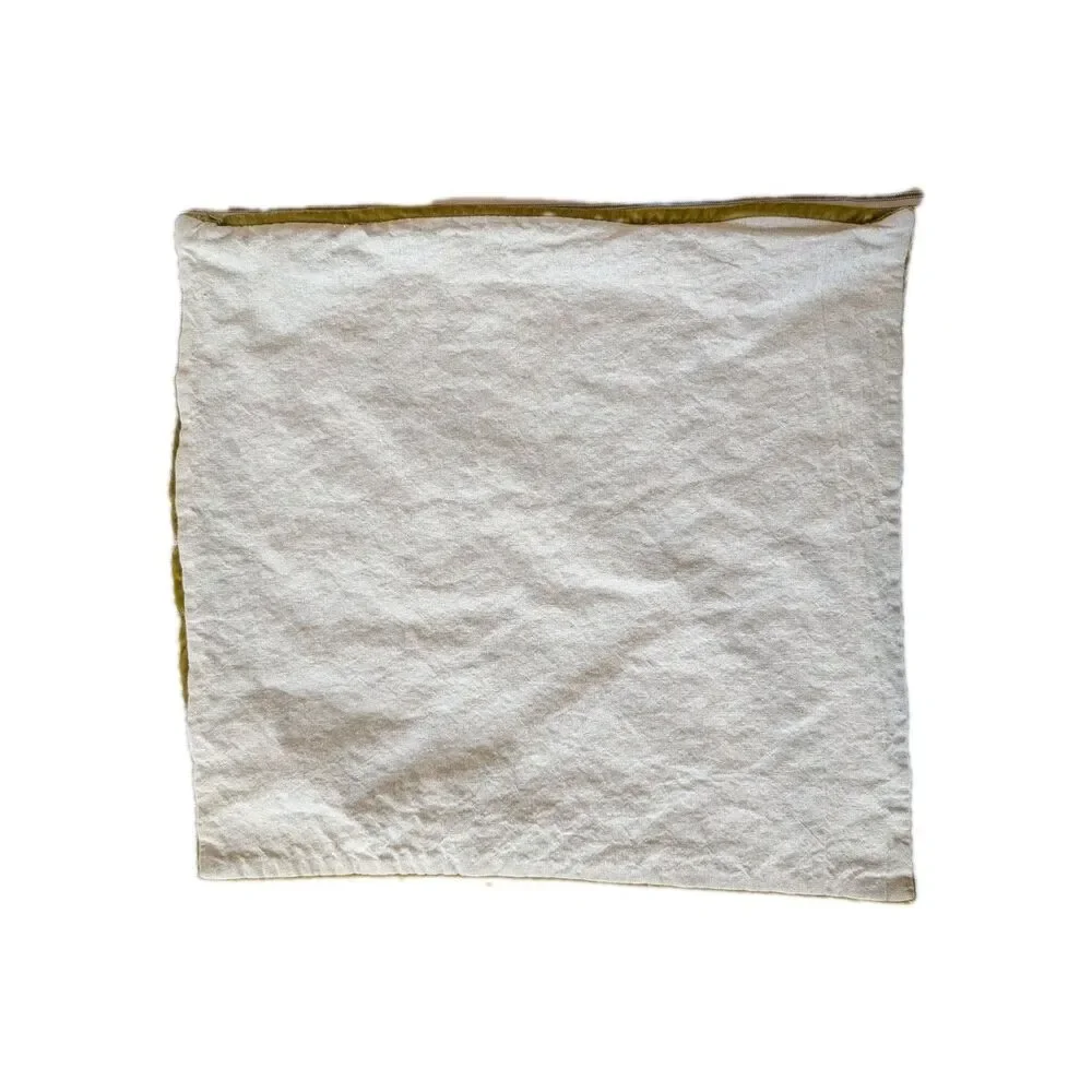 West Elm Velvet Gold Pillow Cover 20x20