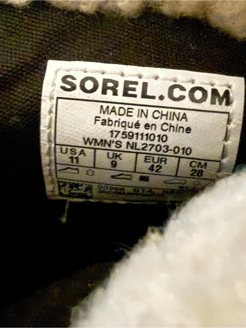 Sorel warm faux