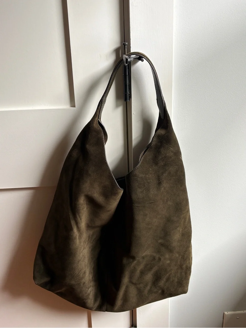 NWT Madewell Olive Suede Hobo Tote