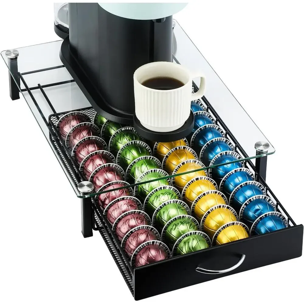 Nespresso vertuo Capsule/Pod Organizer Drawer - Black New In Box