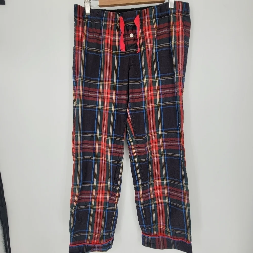 J crew plaid mens Christmas pajamas size  small