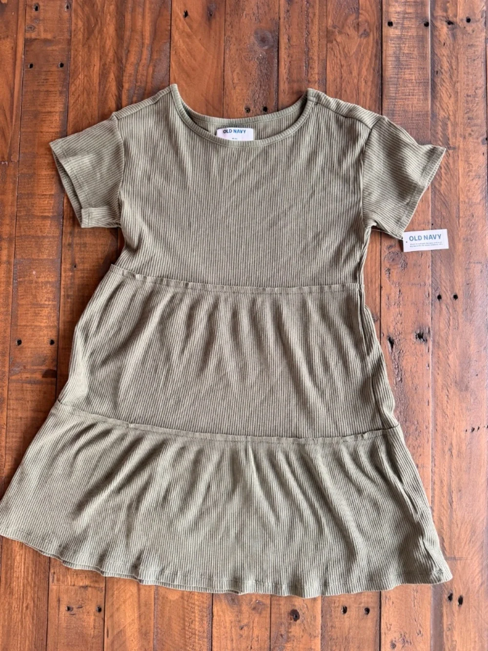 Old Navy Girls Ribbed Dress Bundle Mustard Green Size M 8