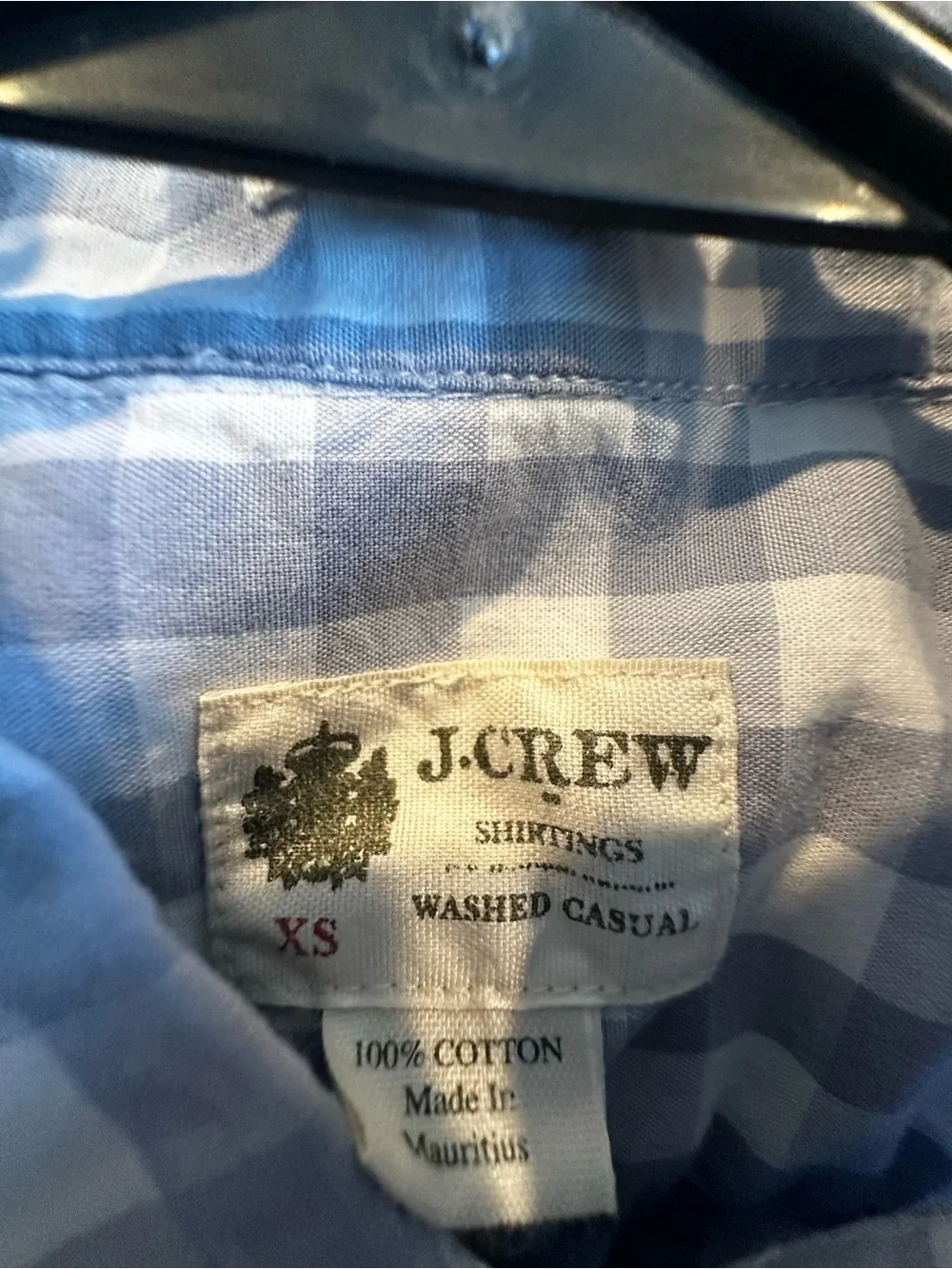 J. Crew crisp gingham