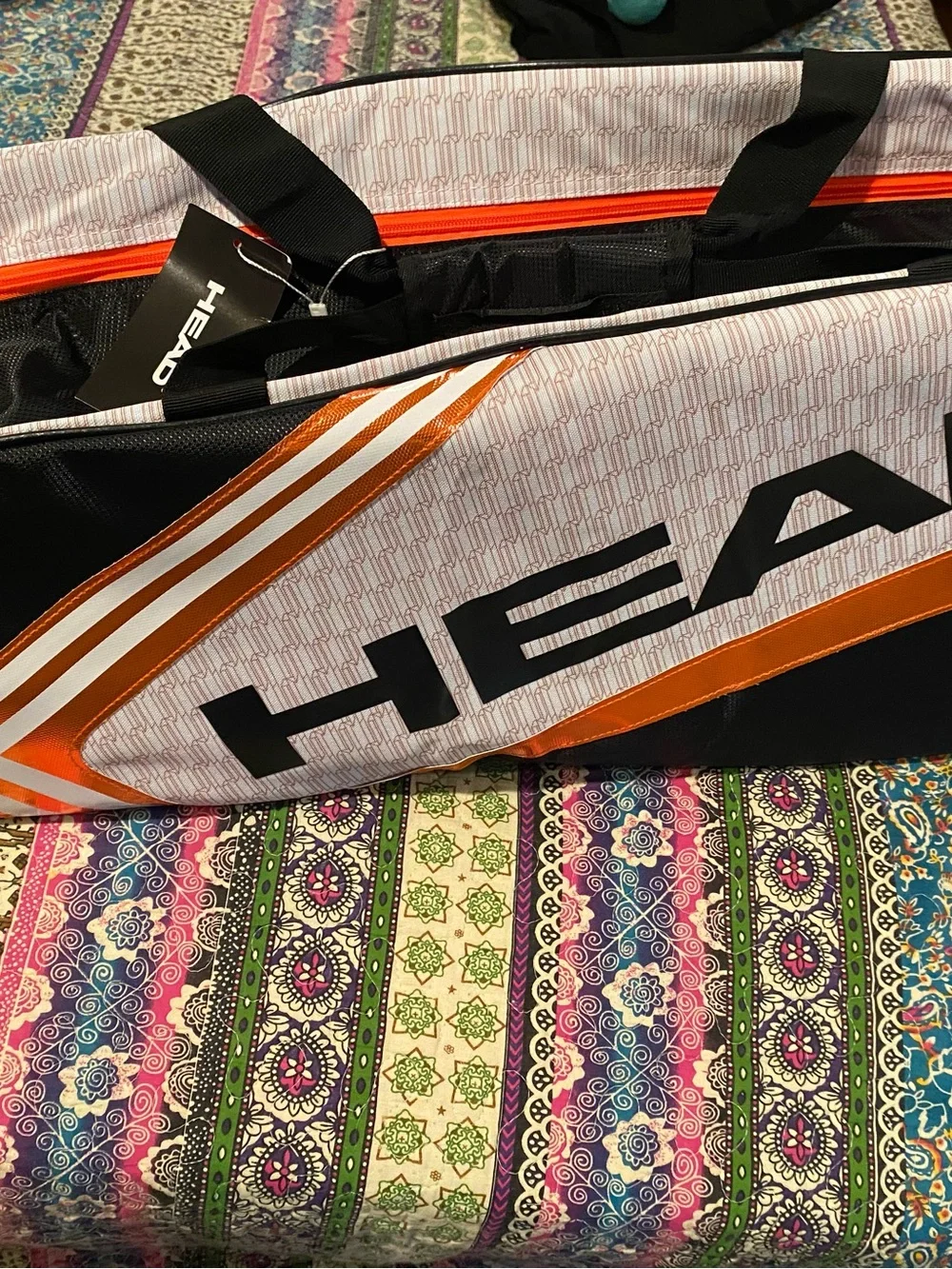 Head Men’s Duffel Bag in White, Black and Orange
