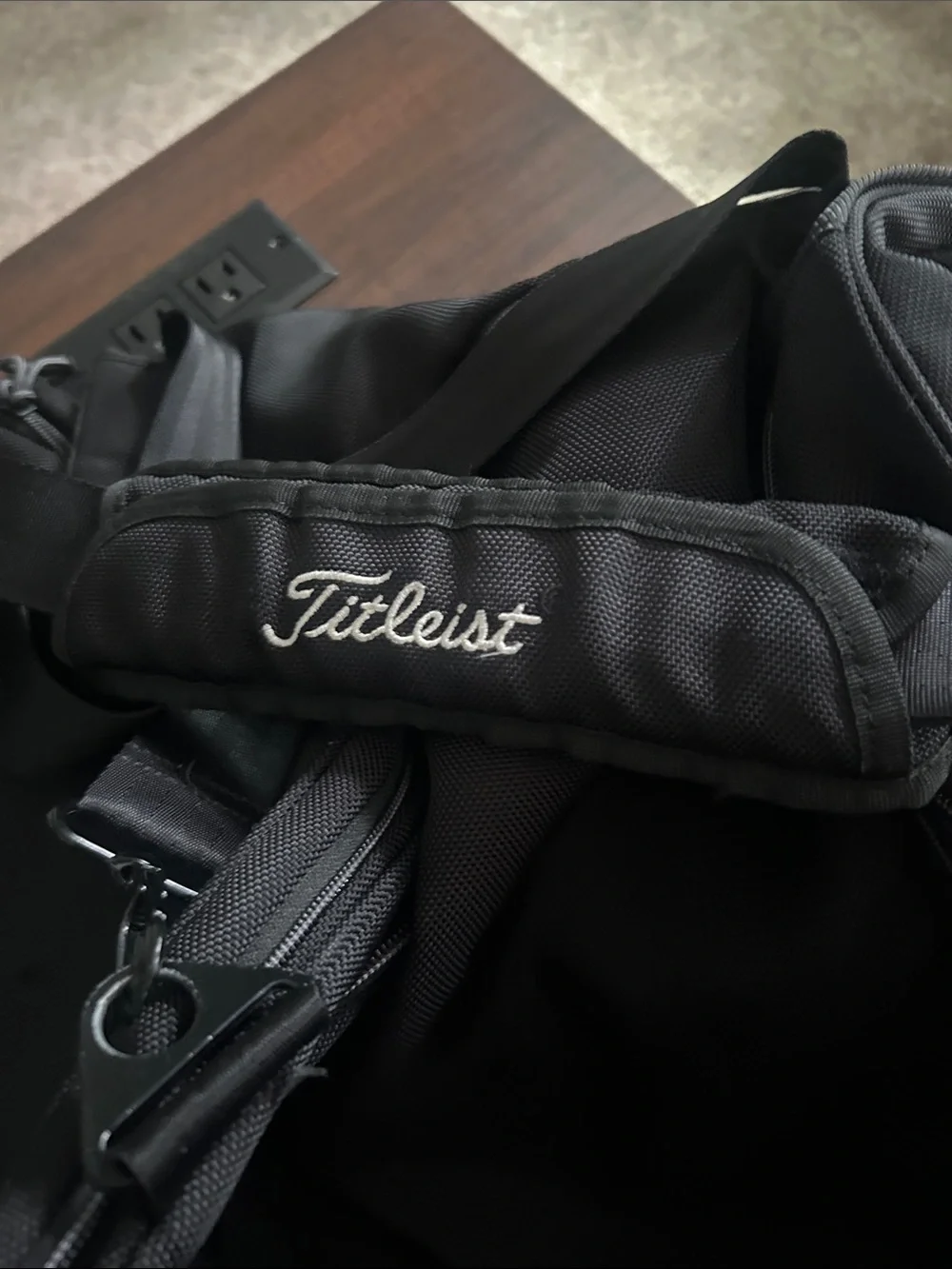 Titleist Black Duffel Bag with Red Accent barely used