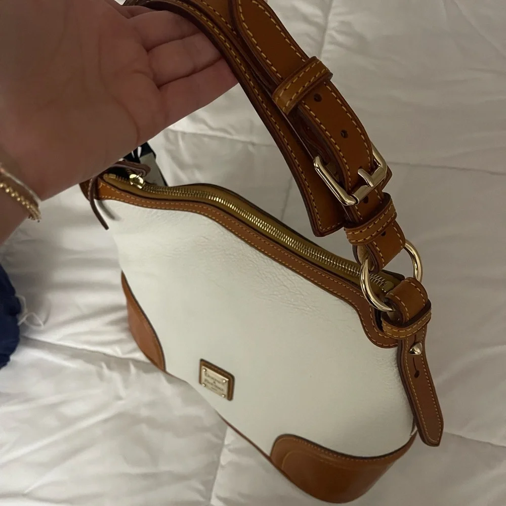 Dooney & Bourke White and Brown Women's Bag