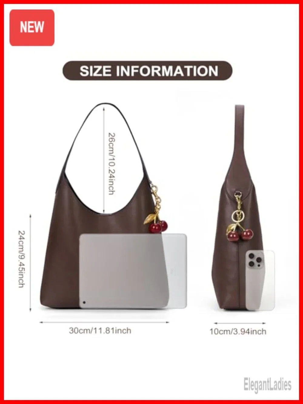 Faux Suede Vegan Leather Hobo Bag with Top Handle and Shoulder Strap