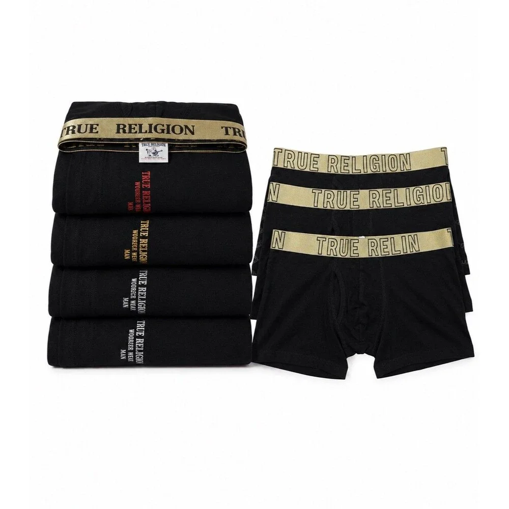 8 Men’s Assorted Apparel: True Religion Tees [4]& Wonderwear Boxers[4]