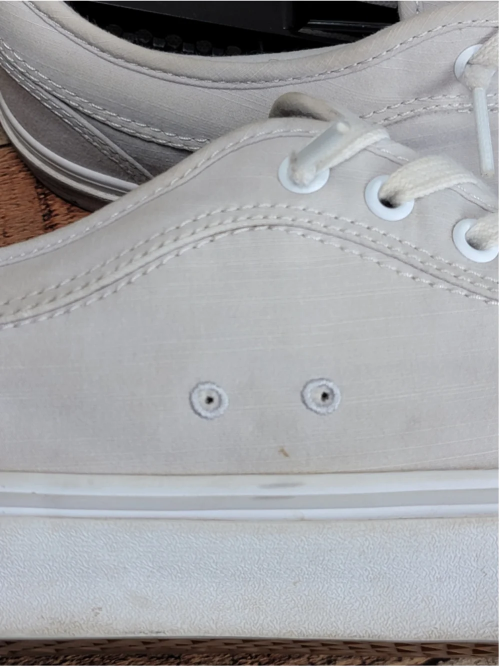 Vans 9.5 Chukka Low Top Canvas Light Grey Beige Skate Shoes Athletic Sneakers