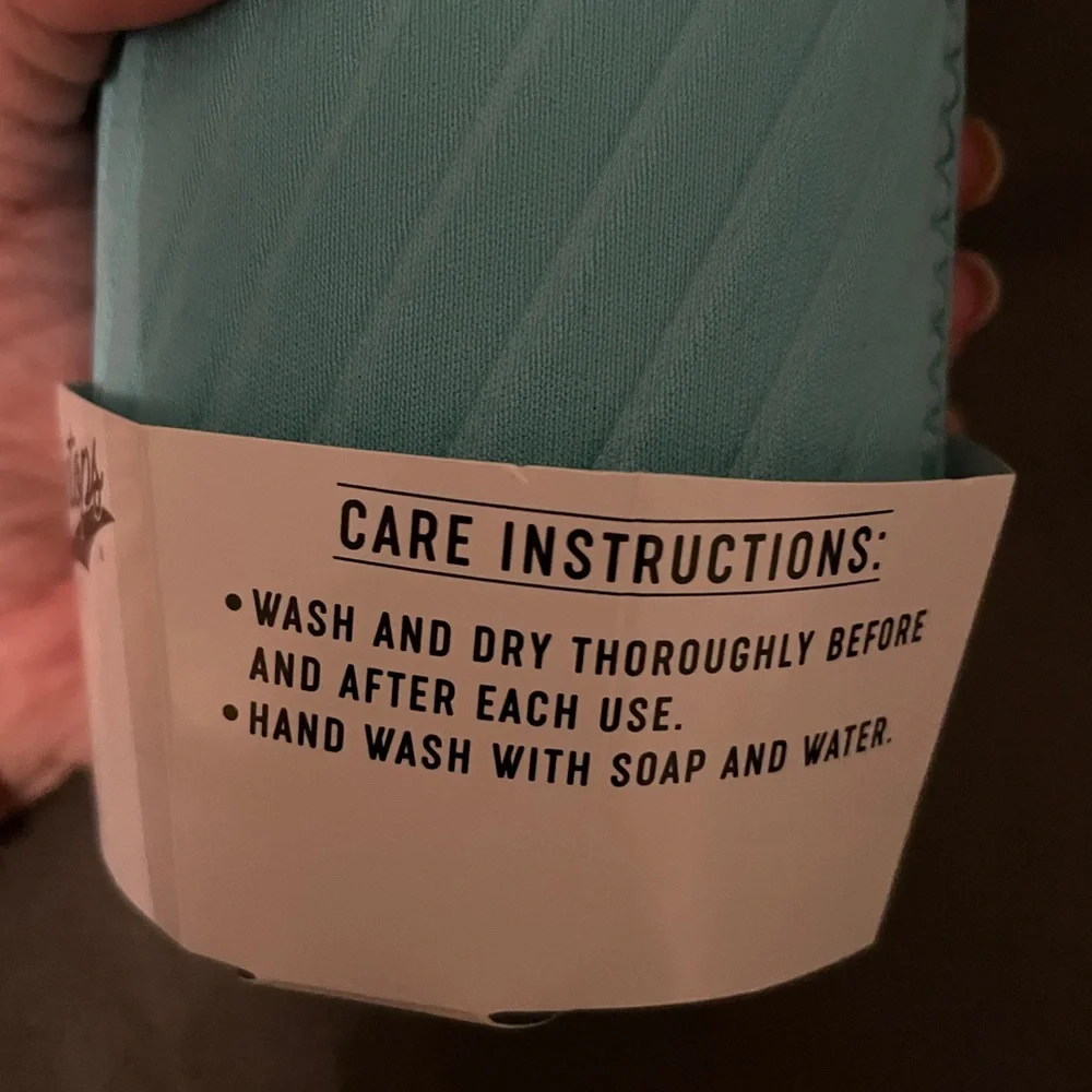 Masontops Mason Jar Hydration Kit Water Bottle Glass Tumbler Teal Neoprene Cover