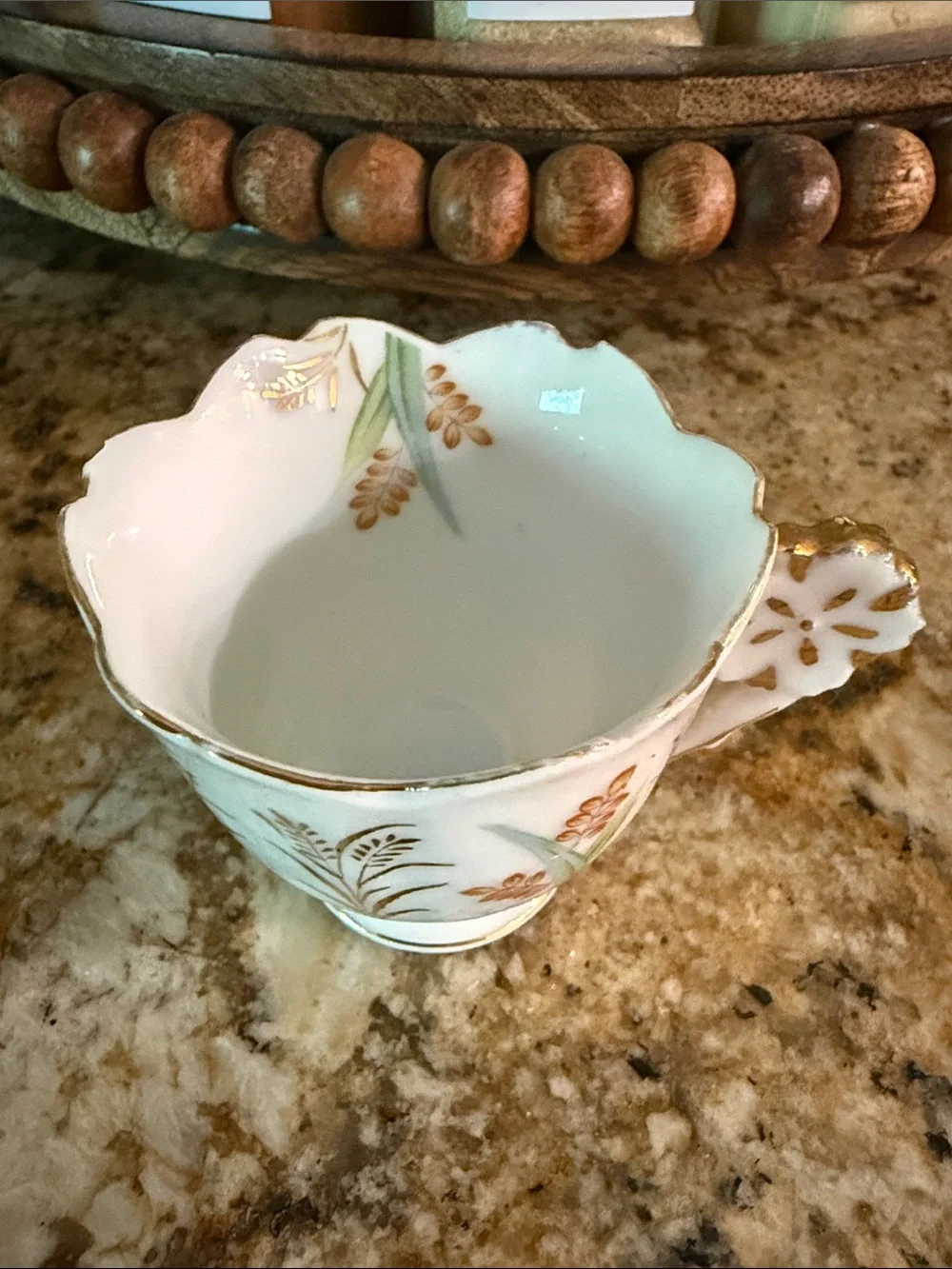 Ucagco Demitasse Tea Cup - Vintage Japan Floral Porcelain