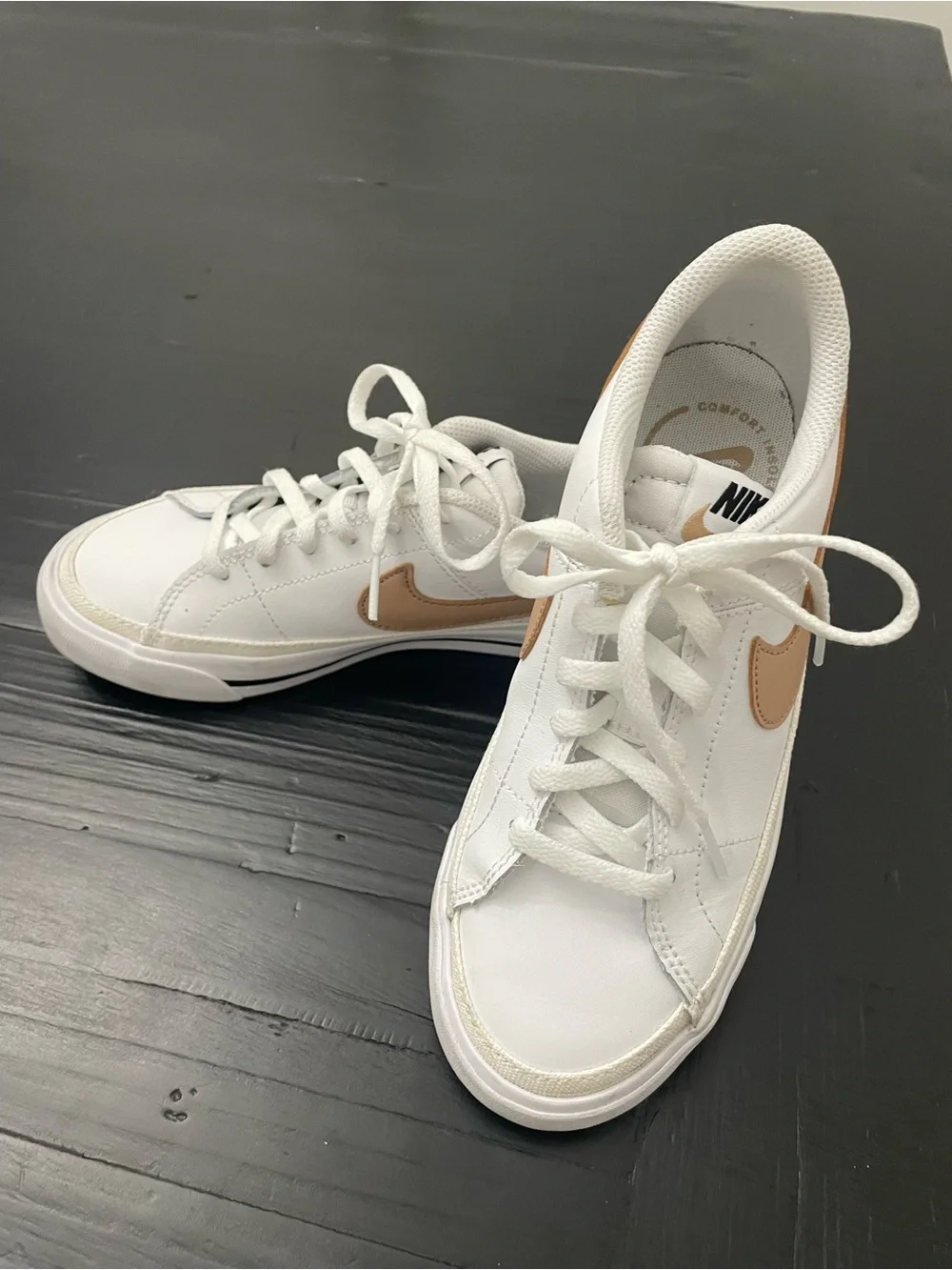 Nike Court Legacy - Youth White/Tan