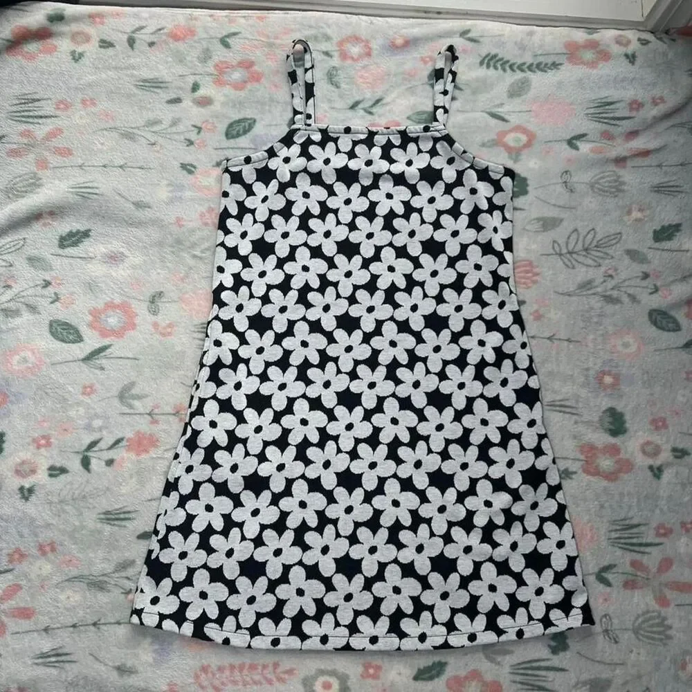 Old Navy Ditzy Floral Daisy Dress Kid 10/12 - Retro 60s Mod Indie Tumblr Y2K 90s