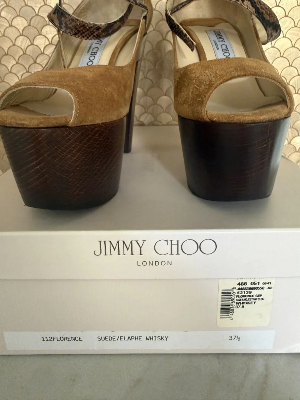 Jimmy Choo suede platform