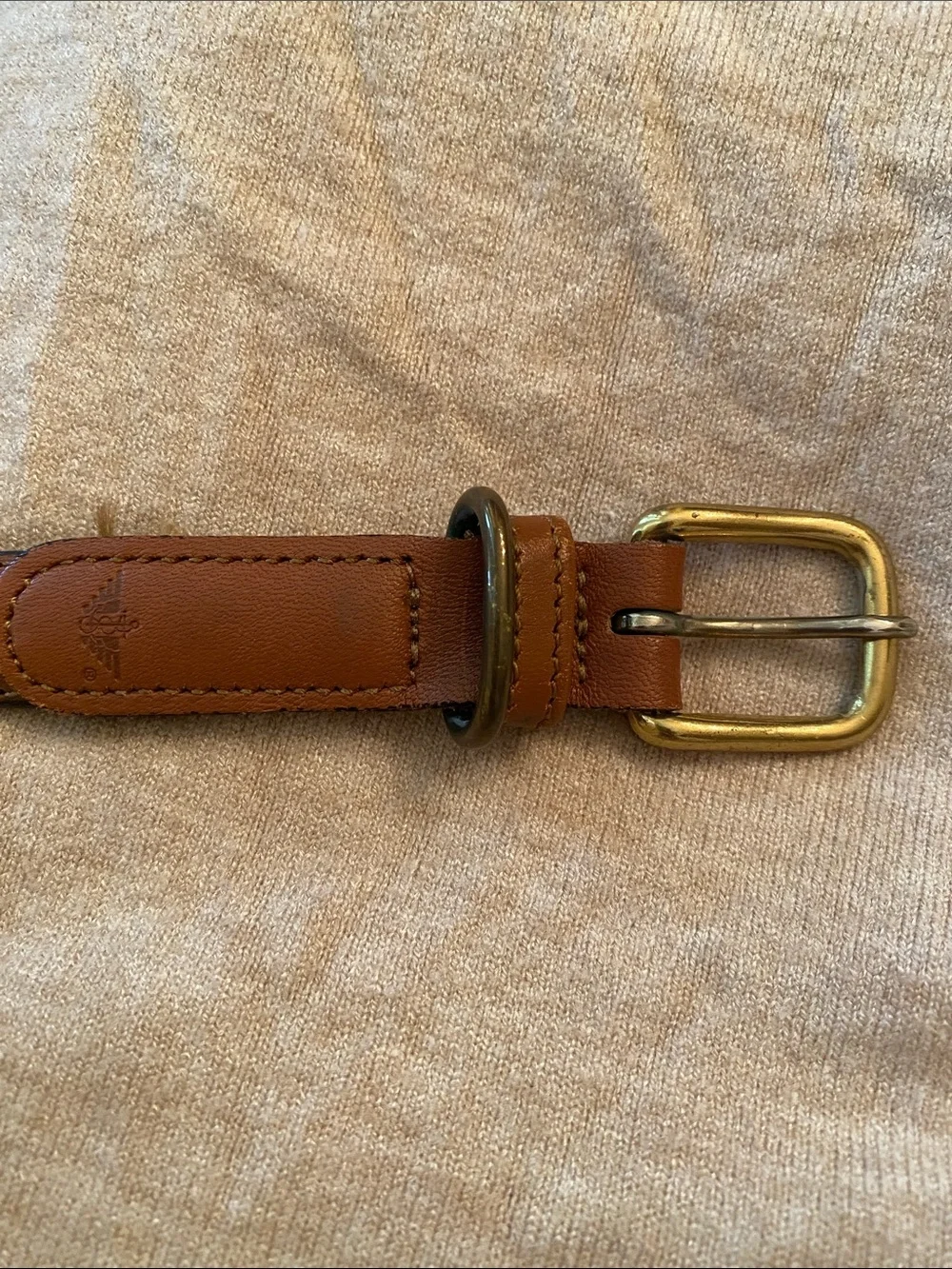 Vintage Heritage Dockers Handcrafted Top Grain Leather Belt w/Solid Brass Buckle