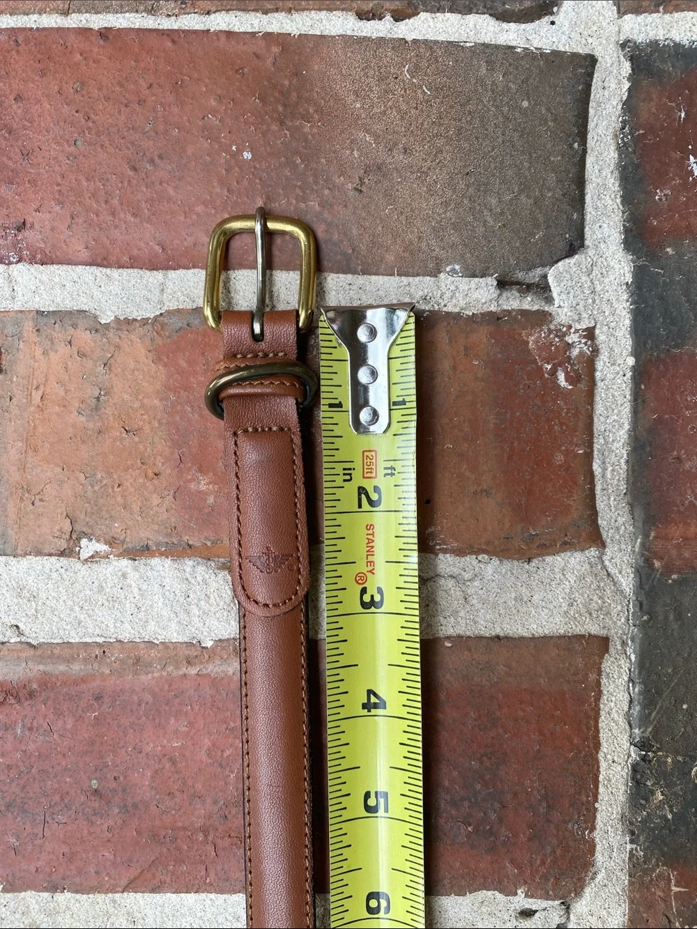 Vintage Heritage Dockers Handcrafted Top Grain Leather Belt w/Solid Brass Buckle