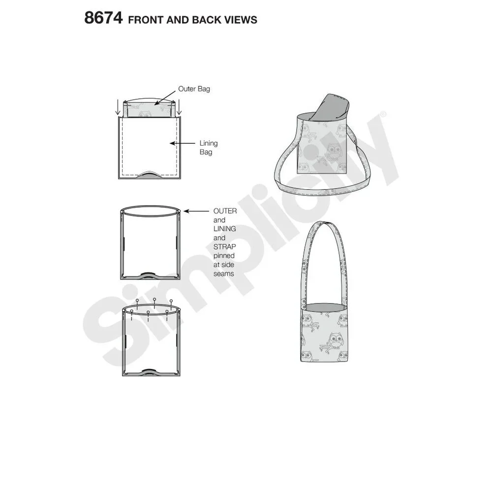 The Remy Bag Sewing Kit for Beginners‎ Ages 8+ By Simplicity #8674