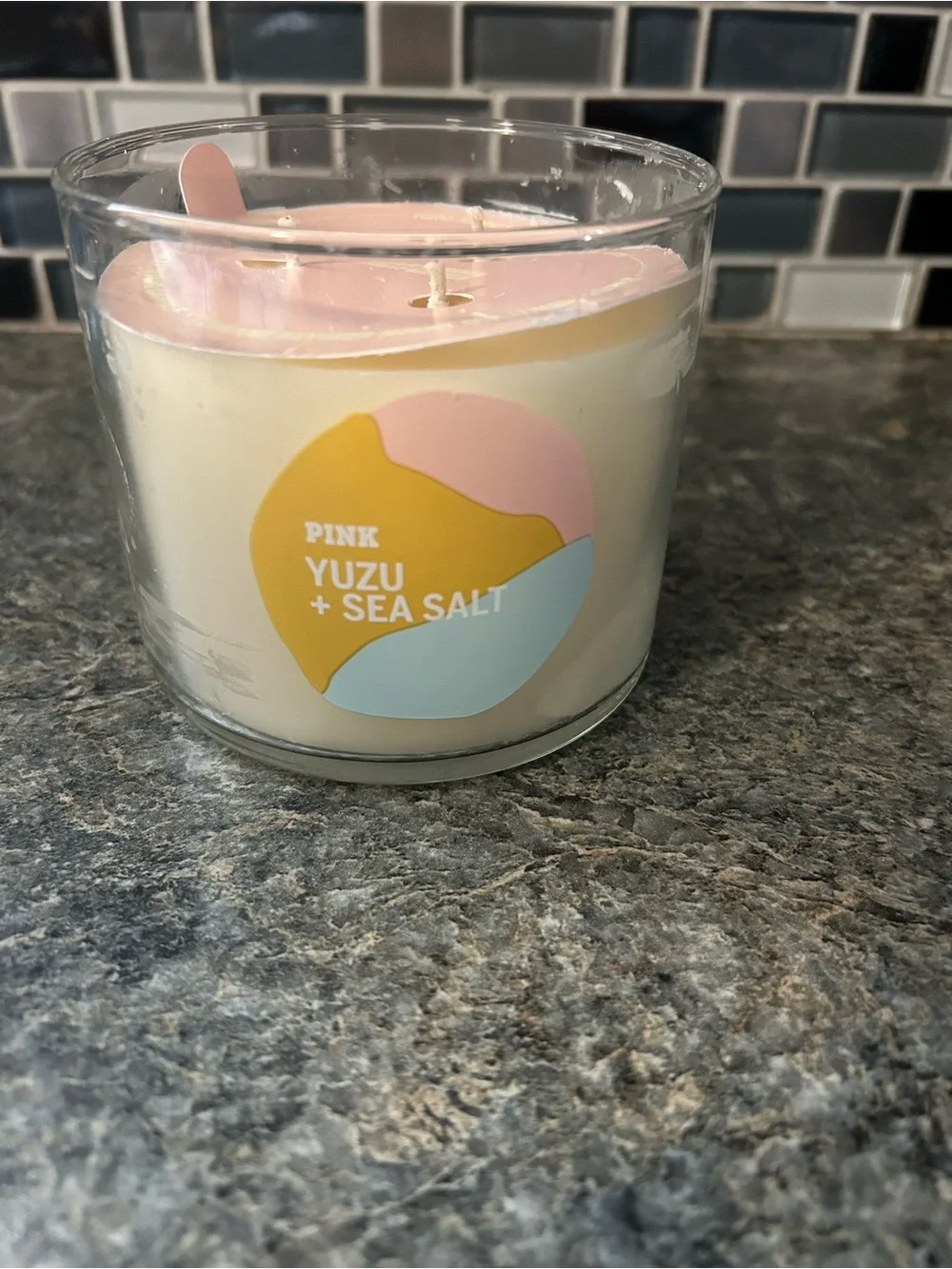 Pink Yuzu + Sea Salt Scented Candle
