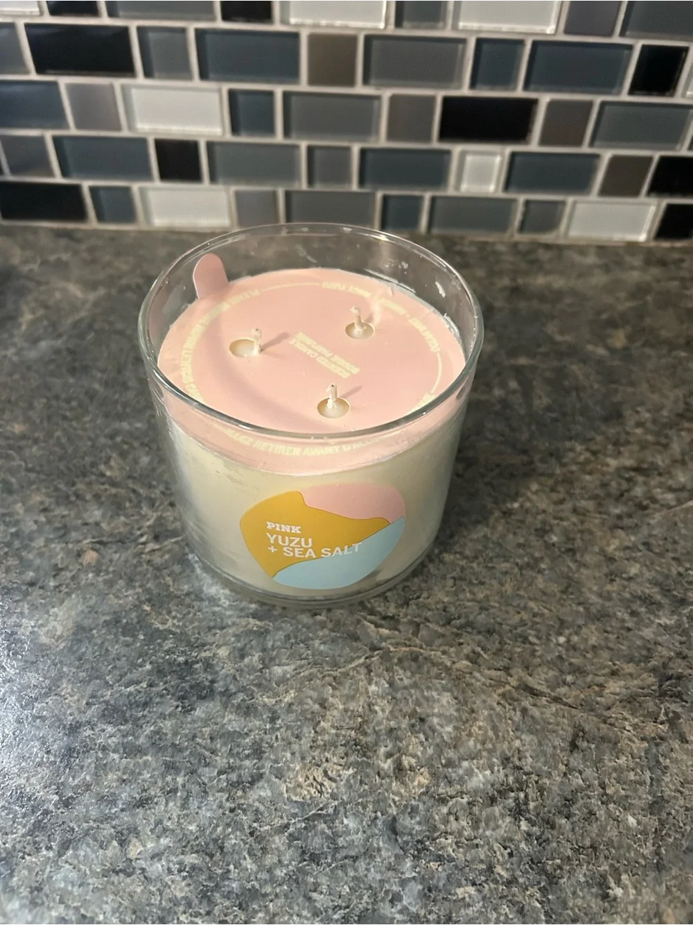 Pink Yuzu + Sea Salt Scented Candle