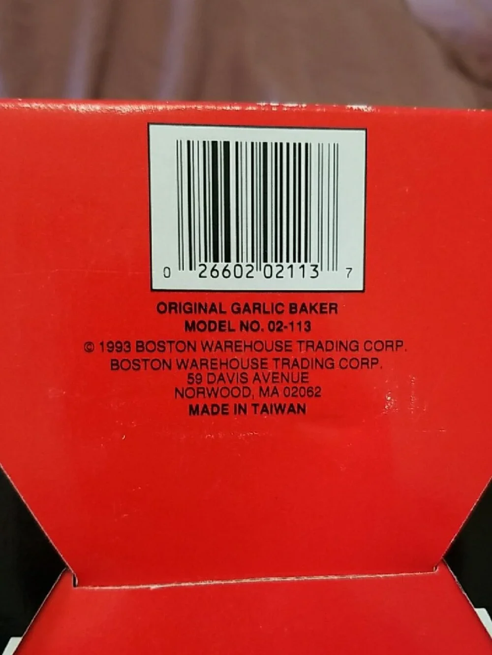 Boston Warehouse Terracotta Garlic Baker